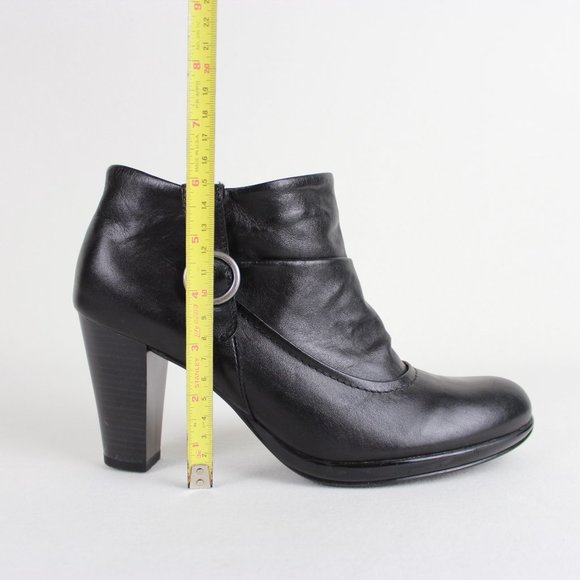 Remonte Dorndorf Black Faux Leather Ankle Boots - Picture 14 of 15